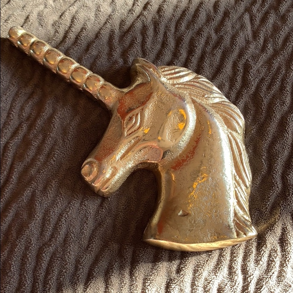 Unicorn bottle top opener gold fantasy fun weird